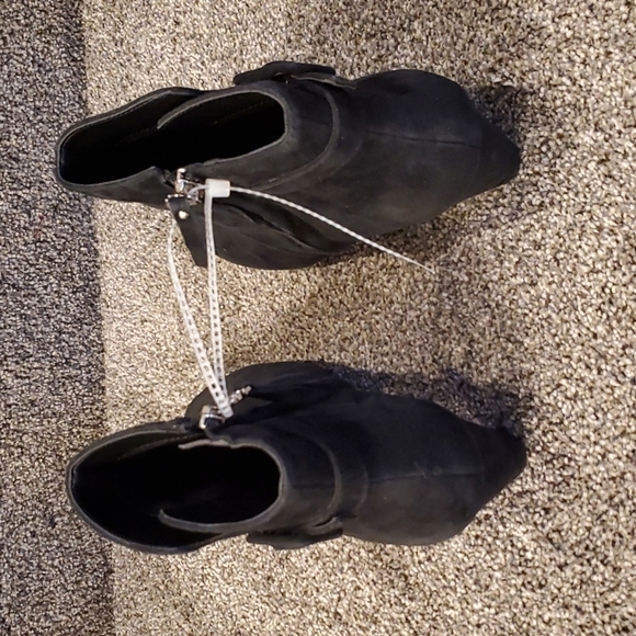 NEW Sam Edelman Margaret Suede Anthropologie Ankle shoes boots sz 7.5 - Picture 6 of 12